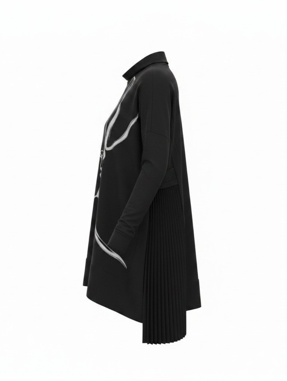 Chic Ruffle Side Sweatshirt - Picture 3 of 3